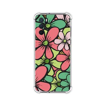 Funda Silicona Antigolpes Para Oppo A16 / A16s Diseño Flores 02