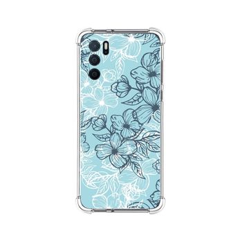 Funda Silicona Antigolpes Para Oppo A16 / A16s Diseño Flores 03