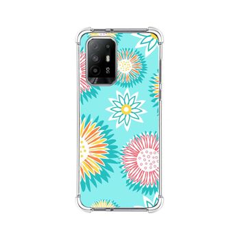 Funda Silicona Antigolpes Para Oppo A94 5g Diseño Flores 05