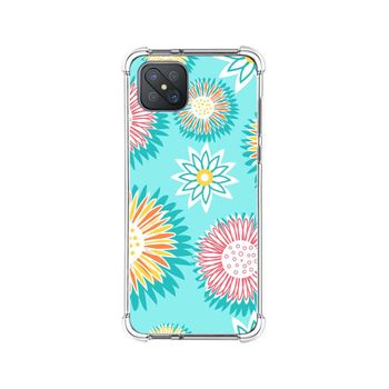 Funda Silicona Antigolpes Para Oppo Reno 4z 5g Diseño Flores 05