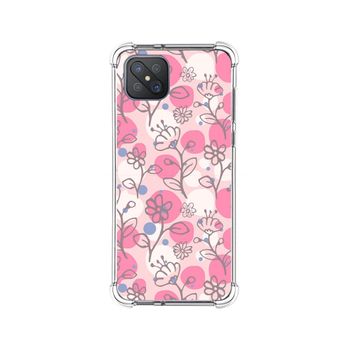 Funda Silicona Antigolpes Para Oppo Reno 4z 5g Diseño Flores 07