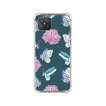 Funda Silicona Antigolpes Para Oppo Reno 4z 5g Diseño Flores 10