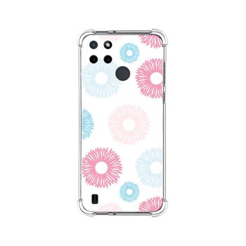 Funda Silicona Antigolpes Para Realme C21y / C25y Diseño Flores 06