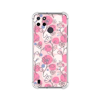 Funda Silicona Antigolpes Para Realme C21y / C25y Diseño Flores 07