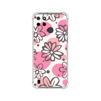 Funda Silicona Antigolpes Para Realme C21y / C25y Diseño Flores 09