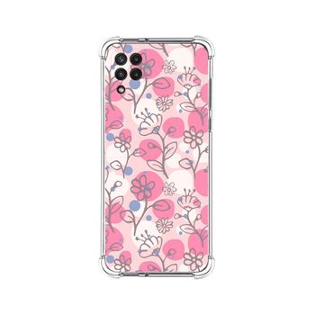 Funda Silicona Antigolpes Para Samsung Galaxy A22 4g / M22 Diseño Flores 07