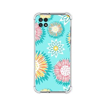 Funda Silicona Antigolpes Para Samsung Galaxy A22 5g Diseño Flores 05