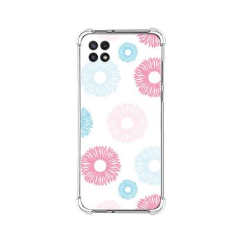 Funda Silicona Antigolpes Para Samsung Galaxy A22 5g Diseño Flores 06