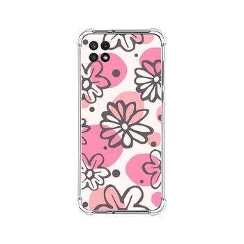 Funda Silicona Antigolpes Para Samsung Galaxy A22 5g Diseño Flores 09