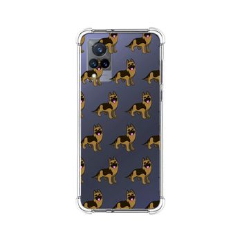 Funda Silicona Antigolpes Para Vivo V21 5g Diseño Perros 09