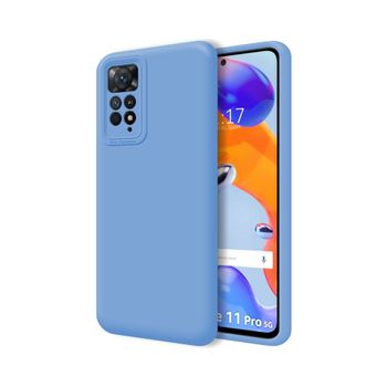 Funda Silicona Líquida Ultra Suave Para Xiaomi Redmi Note 11 Pro / 11 Pro 5g Color Azul