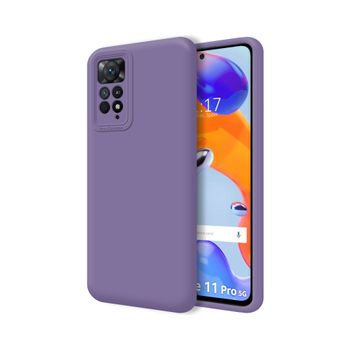 Funda Silicona Líquida Ultra Suave Para Xiaomi Redmi Note 11 Pro / 11 Pro 5g Color Morada