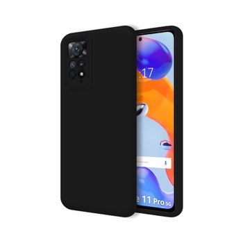 Funda Silicona Líquida Ultra Suave Para Xiaomi Redmi Note 11 Pro / 11 Pro 5g Color Negra