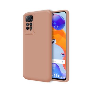 Funda Silicona Líquida Ultra Suave Para Xiaomi Redmi Note 11 Pro / 11 Pro 5g Color Rosa