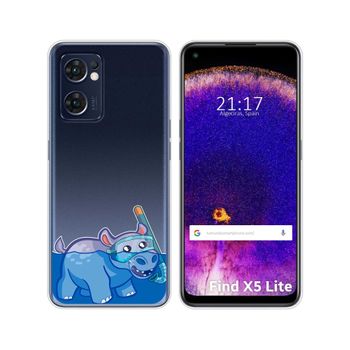 Funda Silicona Transparente Para Oppo Find X5 Lite 5g Diseño Hipo