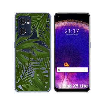 Funda Silicona Transparente Para Oppo Find X5 Lite 5g Diseño Jungla