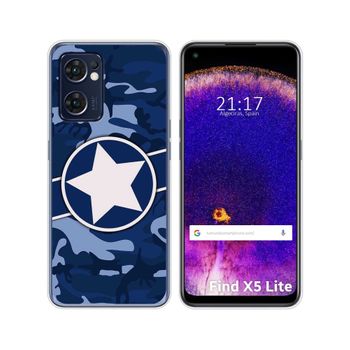 Funda Silicona Para Oppo Find X5 Lite 5g Diseño Camuflaje 03