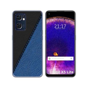 Funda Silicona Para Oppo Find X5 Lite 5g Diseño Cuero 02