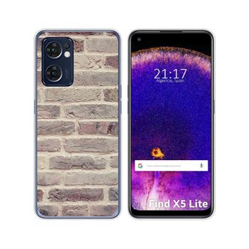 Funda Silicona Para Oppo Find X5 Lite 5g Diseño Ladrillo 01