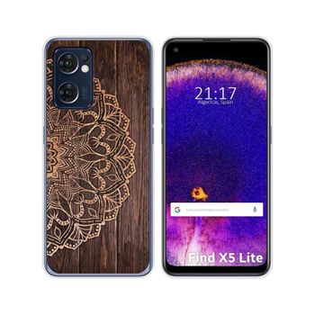 Funda Silicona Para Oppo Find X5 Lite 5g Diseño Madera 06