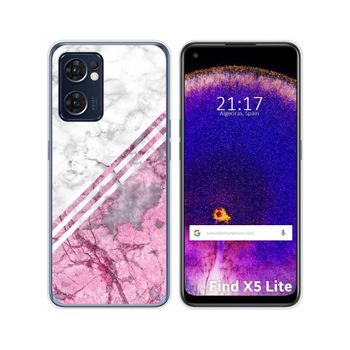 Funda Silicona Para Oppo Find X5 Lite 5g Diseño Mármol 03