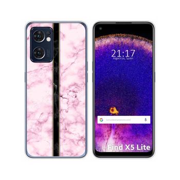 Funda Silicona Para Oppo Find X5 Lite 5g Diseño Mármol 04