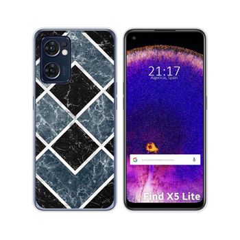 Funda Silicona Para Oppo Find X5 Lite 5g Diseño Mármol 06