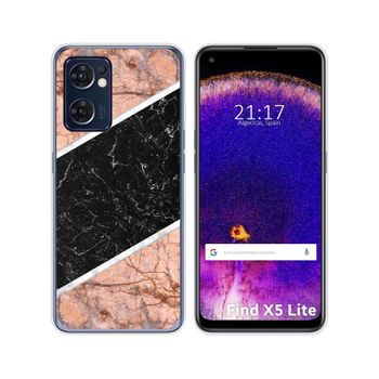 Funda Silicona Para Oppo Find X5 Lite 5g Diseño Mármol 07