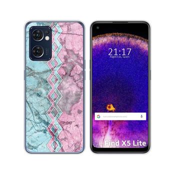 Funda Silicona Para Oppo Find X5 Lite 5g Diseño Mármol 08