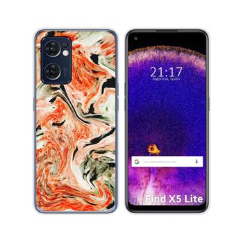 Funda Silicona Para Oppo Find X5 Lite 5g Diseño Mármol 12