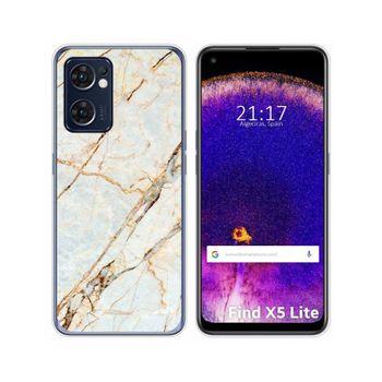 Funda Silicona Para Oppo Find X5 Lite 5g Diseño Mármol 13