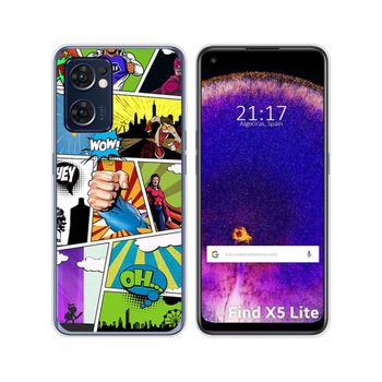 Funda Silicona Para Oppo Find X5 Lite 5g Diseño Comic