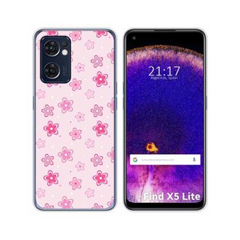 Funda Silicona Para Oppo Find X5 Lite 5g Diseño Flores