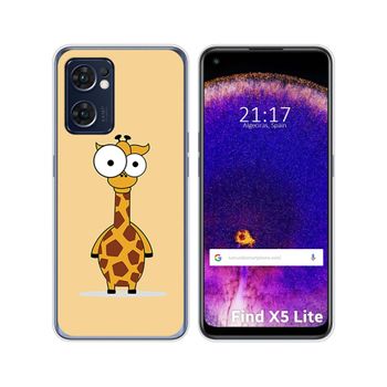 Funda Silicona Para Oppo Find X5 Lite 5g Diseño Jirafa