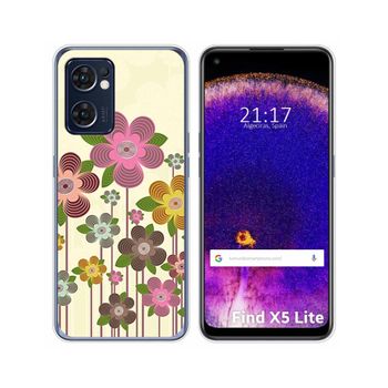 Funda Silicona Para Oppo Find X5 Lite 5g Diseño Primavera En Flor