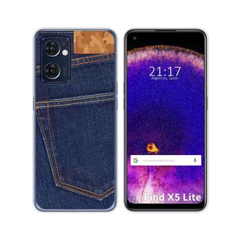 Funda Silicona Para Oppo Find X5 Lite 5g Diseño Vaquero