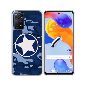 Funda Silicona Para Xiaomi Redmi Note 11 Pro / 11 Pro 5g Diseño Camuflaje 03