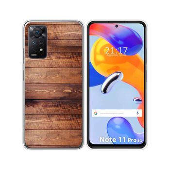 Funda Silicona Para Xiaomi Redmi Note 11 Pro / 11 Pro 5g Diseño Madera 02