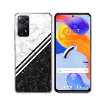 Funda Silicona Para Xiaomi Redmi Note 11 Pro / 11 Pro 5g Diseño Mármol 01