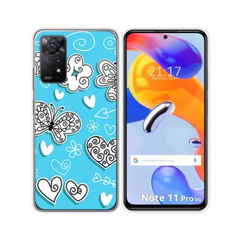 Funda Silicona Para Xiaomi Redmi Note 11 Pro / 11 Pro 5g Diseño Mariposas