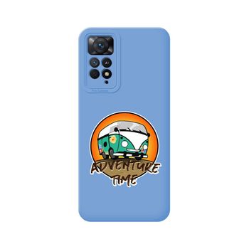 Funda Silicona Líquida Azul Para Xiaomi Redmi Note 11 Pro/11 Pro 5g Diseño Adventure Time