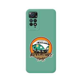 Funda Silicona Líquida Verde Para Xiaomi Redmi Note 11 Pro/11 Pro 5g Diseño Adventure Time