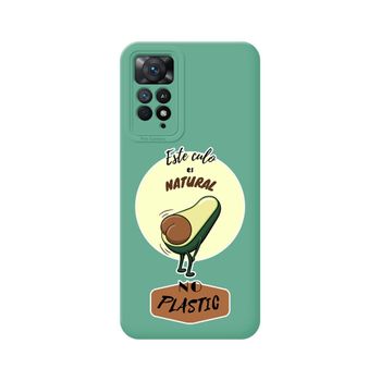 Funda Silicona Líquida Verde Para Xiaomi Redmi Note 11 Pro / 11 Pro 5g Diseño Culo Natural