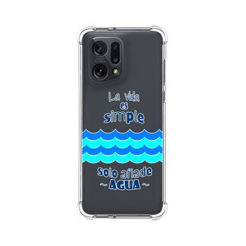 Funda Silicona Antigolpes Para Oppo Find X5 5g Diseño Agua