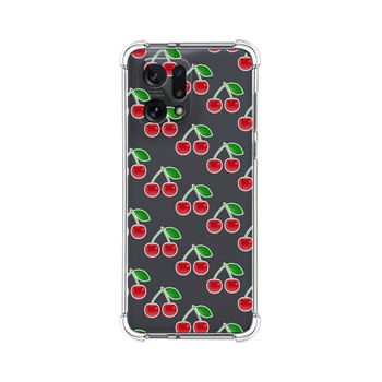 Funda Silicona Antigolpes Para Oppo Find X5 5g Diseño Cerezas