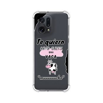 Funda Silicona Antigolpes Para Oppo Find X5 5g Diseño Vaca