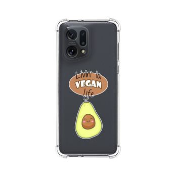 Funda Silicona Antigolpes Para Oppo Find X5 5g Diseño Vegan Life