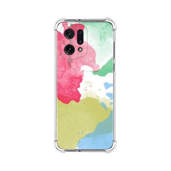 Funda Silicona Antigolpes Para Oppo Find X5 5g Diseño Acuarela 02