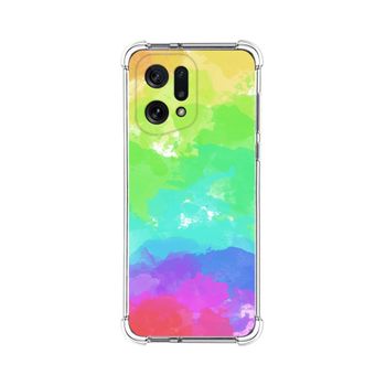 Funda Silicona Antigolpes Para Oppo Find X5 5g Diseño Acuarela 03