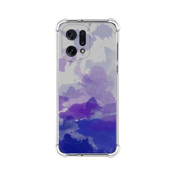 Funda Silicona Antigolpes Para Oppo Find X5 5g Diseño Acuarela 09